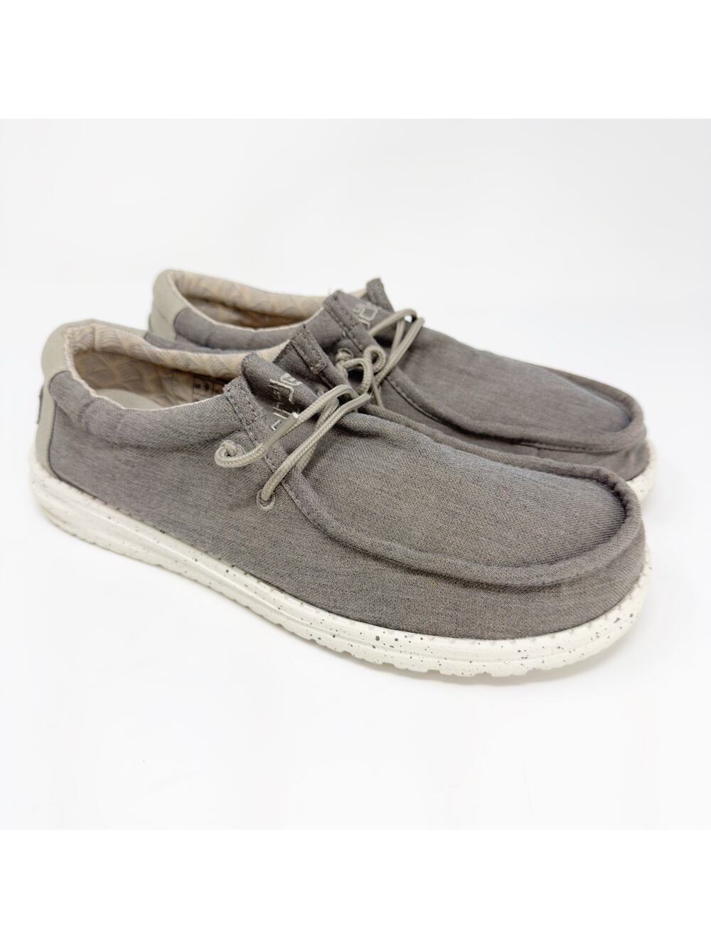 Hey Dude Wally Chambray Slip On Lace Casual Comfort Shoe Men 9
